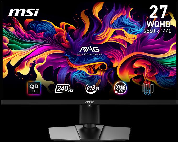 Actual product image MSI MAG 271QPXDE QD-OLED E2 (2560 x 1440 pixels, 26.50")