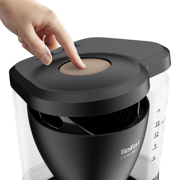 Produktbild Tefal Kaffeeautomat CM5338 Includeo Glas 10-15 Tassen