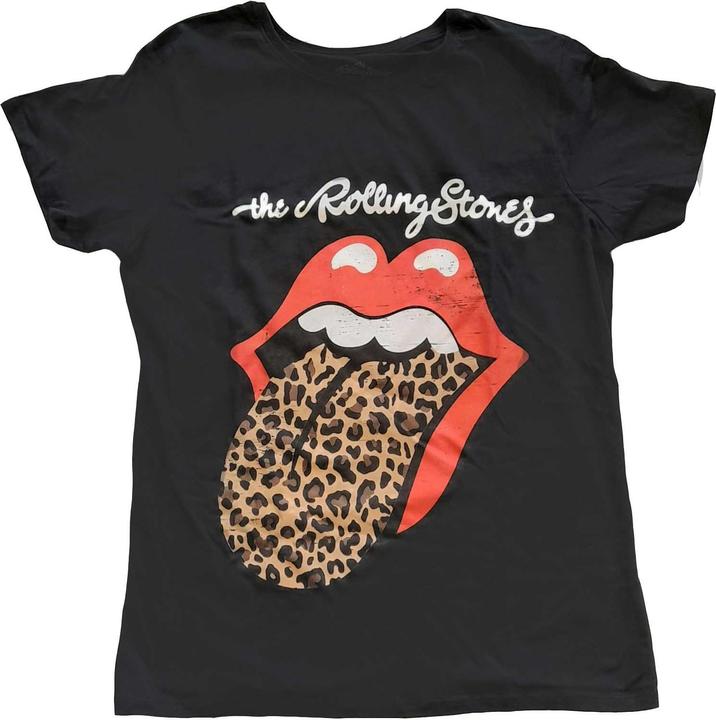 The Rolling Stones Leopard Print Tongue (Girlie)