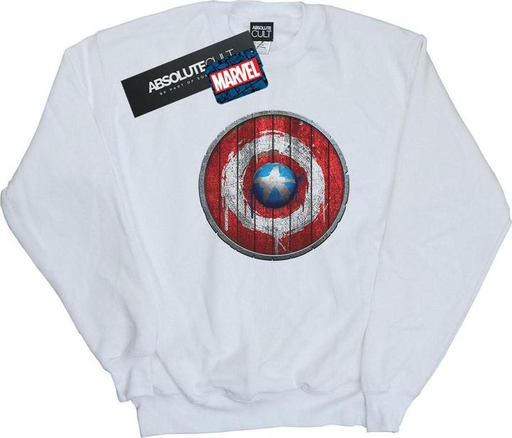 Actual product image Mens Captain America Wooden Shield Sweatshirt (XL)