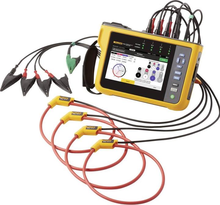 Actual product image Fluke 1777, Power Quality Analyser Mains analyser with logger function, incl. current clamps 1 set (CAT III 1000V, CAT IV 600V)