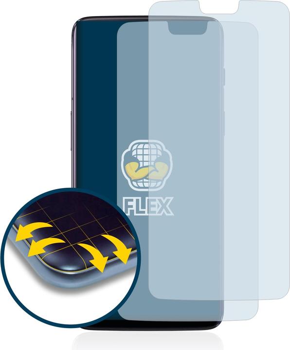 Produktbild BROTECT Full-Cover Displayschutz (2 Stück, OnePlus 6)