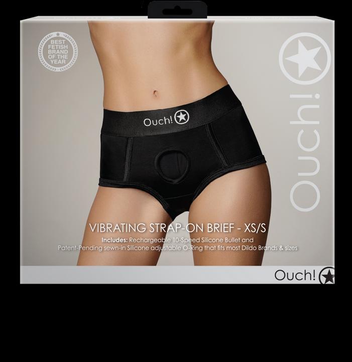 Image du produit Ouch! Vibrating Strap-on Brief - XS/S