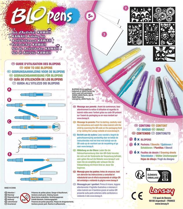 Actual product image Blopens Spray Pens Set Kawaii