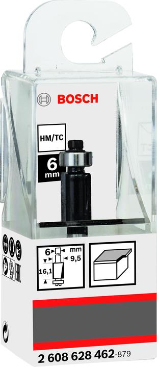 Produktbild Bosch Professional Zubehör Laminat-Bündigfräser, 6 mm, D1 9,5 mm, L 13,7 mm, G 56 mm