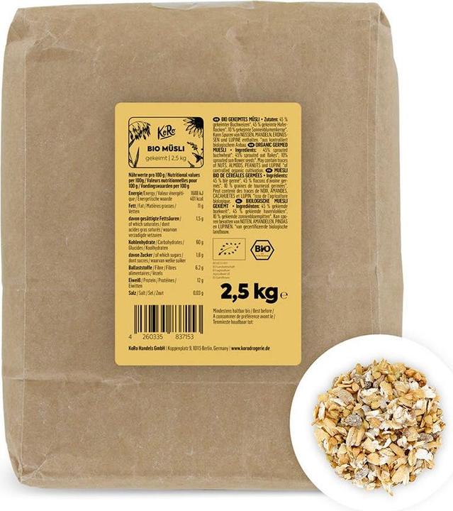 Produktbild KoRo Bio gekeimtes Müsli (2500 g)