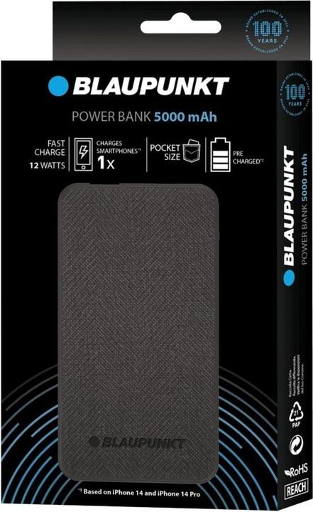 Produktbild Blaupunkt Powerbank 5000 mAh (5000 mAh, 12 W, 12 Wh)