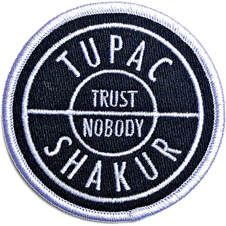 Produktbild Tupac Shakur Standardgrösse Aufnäher zum Aufbügeln Trust Nobody Baumwolle