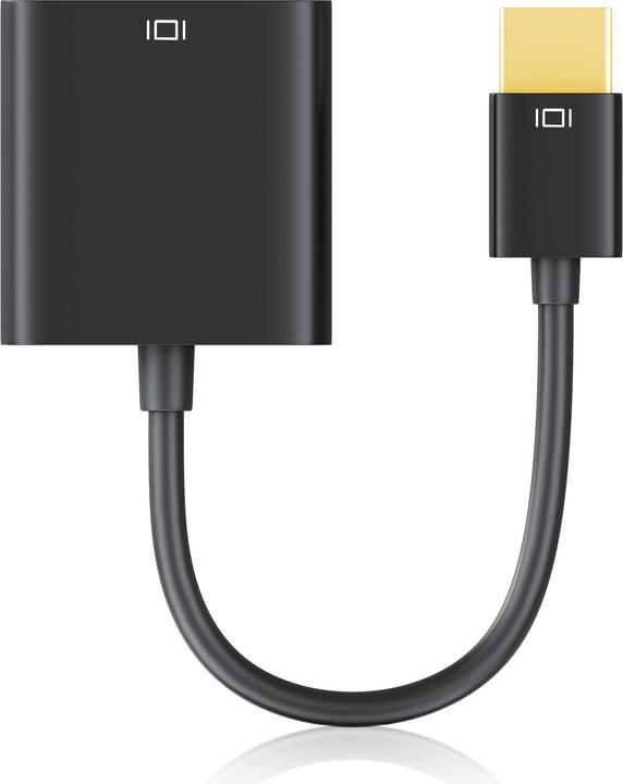 Image du produit CSL Adaptateur HDMI vers VGA, jack 3,5mm audio & vidéo, 10 cm, câble convertisseur 1080p, numérique (VGA, 20 cm)