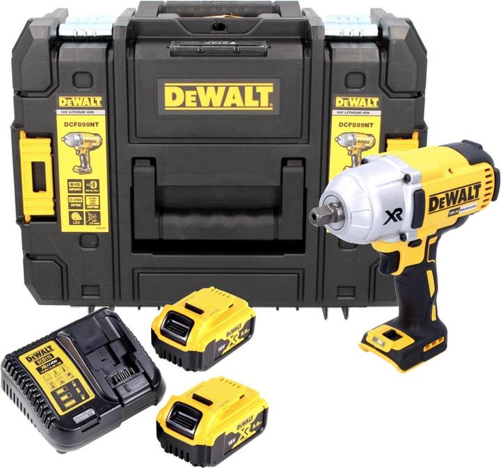 Actual product image DeWalt DCF 899 P2 Battery Impact Wrench 18V 950Nm Brushless Ball Ratchet + 2x Battery 5.0Ah + Charger (Rechargeable battery operated)