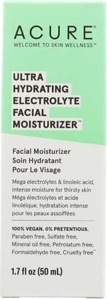 Acure Hydratant pour le visage à base d'électrolytes 50ml (50 ml, Tonique visage)