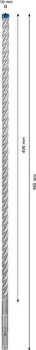 Image du produit Bosch Professional Zubehör Foret marteau EXPERT SDS plus-7X, 10 x 400 x 465 mm (10 mm)