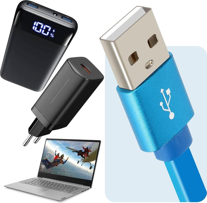 Actual product image LinQ IP-7893 3-in-1 cable (1 m, USB 3.1)