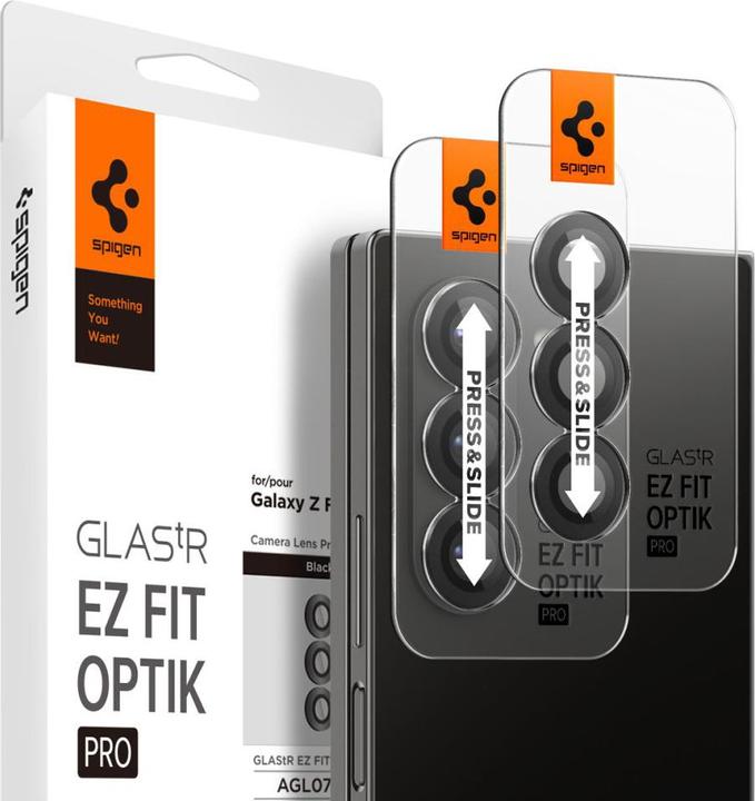Spigen Optik.tR "EZ Fit" Protecteur de caméra 2-Pack Galaxy Z Fold 6 Noir (2 pièce(s), Samsung Galaxy Z Fold6)
