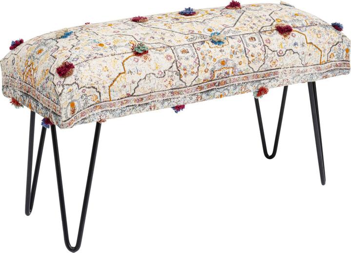 Actual product image Kare Design Bench Desna Patchwork Cream Multi 80cm (80 cm)