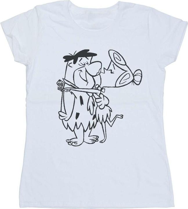 Image du produit The Flintstones - T-shirt FRED AND WILMA KISS - Femme (M)
