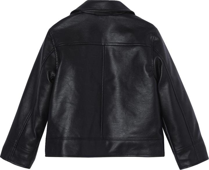 Produktbild Vertbaudet Mädchen Bikerjacke aus Lederimitat mit Recycling-Polyester (110)