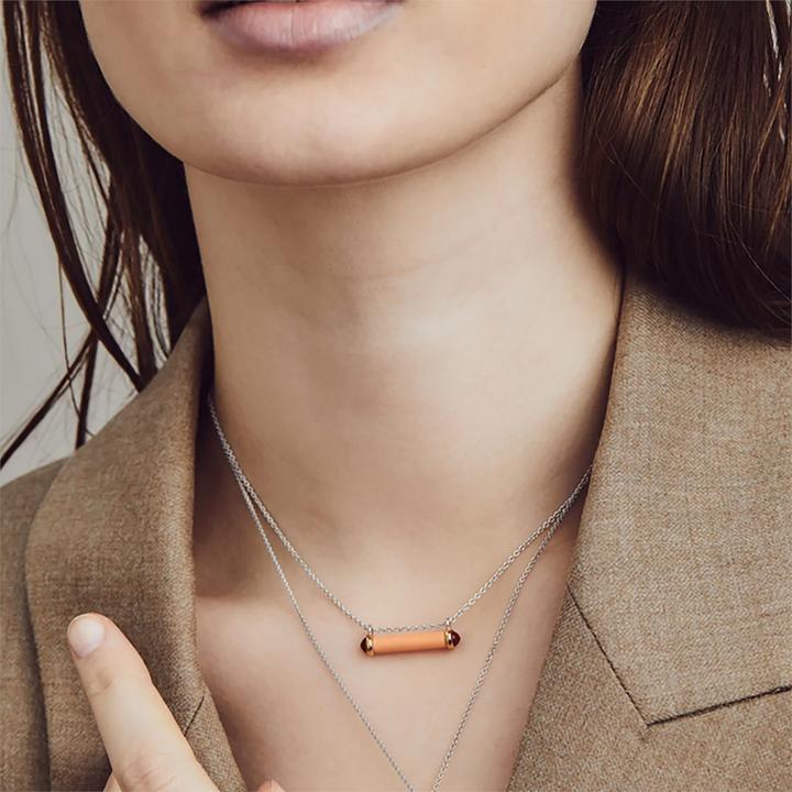 Produktbild Ti Sento Milano Collier korallenpink bicolor rosévergoldet 3963CP/42 (925 Sterling Silber, 48 cm)