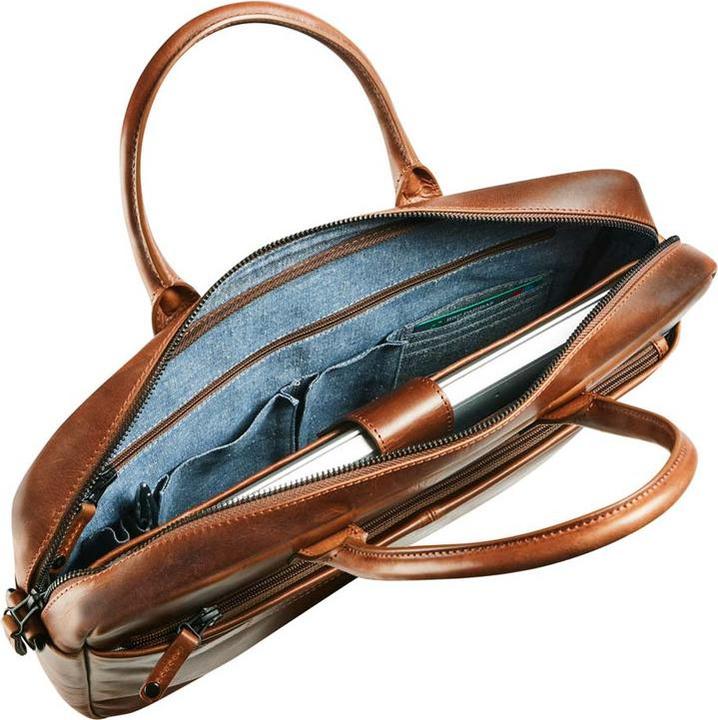 Immagine prodotto Maverick Borsa per notebook 15.6" in pelle marrone (15.60")