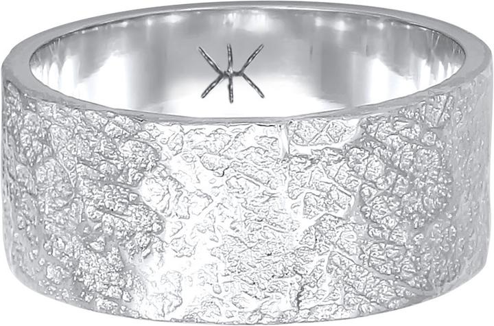 Immagine prodotto Kuzzoi Anello Uomo Anello a fascia Struttura organica in argento 925 (56, 925 Argento)