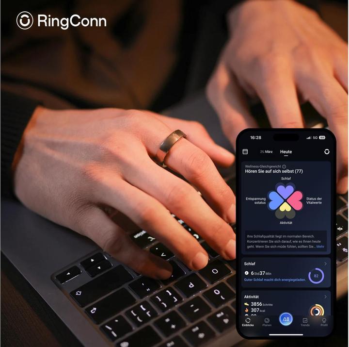 Actual product image RingConn Smart Ring Gen 2 Air (9, Dune Gold)