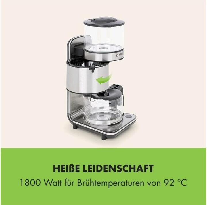 Produktbild Klarstein Soulmate Kaffeemaschine 1800 W Silber