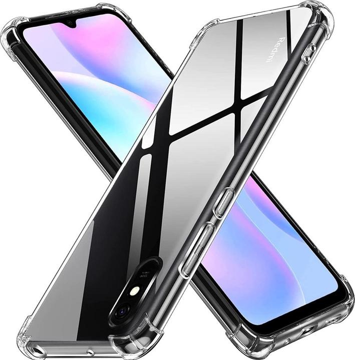 Screenguard Xiaomi Redmi 9A Hülle Crystal Soft Airbag Bumper (Xiaomi Redmi 9A)