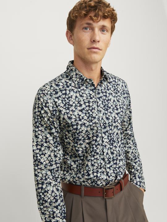 Produktbild Jack & Jones Jprblaleeds Print Dobby L/S Shirt Ln (XL)