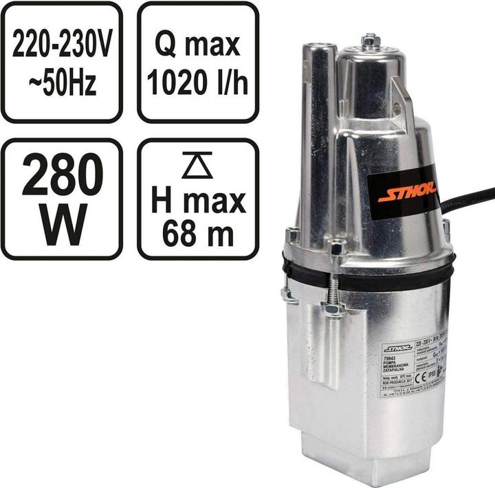 Actual product image Sthor Toya DIAPHRAGM PUMP 280W