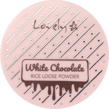 Lovely White Chocolate Rice Loose Powder Fixing Rice Face Powder For All Skin Types 8G
