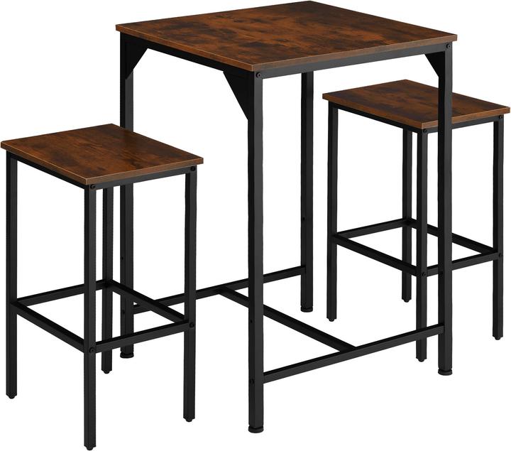 tectake Set da bar Inverness (60 x 60 x 91 cm)