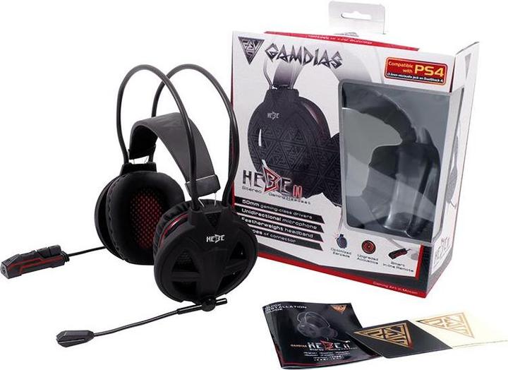 Produktbild Gamdias Hebe V2 Rot (GHS3300) (Kabelgebunden)