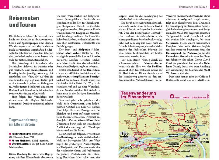 Produktbild Reiseführer Sächsische Schweiz mit Dresden (Deutsch, Detlef Krell, 2024)