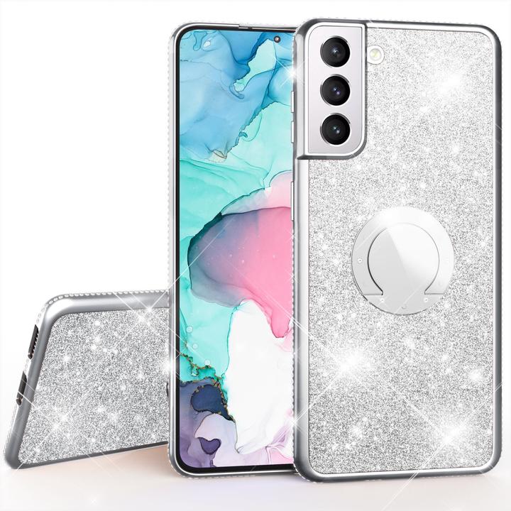 Produktbild Nalia Glitzer Ring Silikon Hülle (Samsung Galaxy S21 FE)