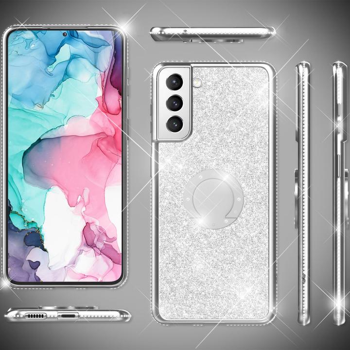 Produktbild Nalia Glitzer Ring Silikon Hülle (Samsung Galaxy S21 FE)