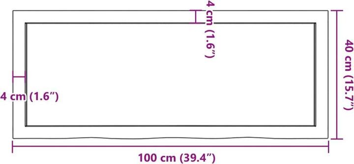 Immagine prodotto VidaXL Emerald (100 x 4 x 40 cm)