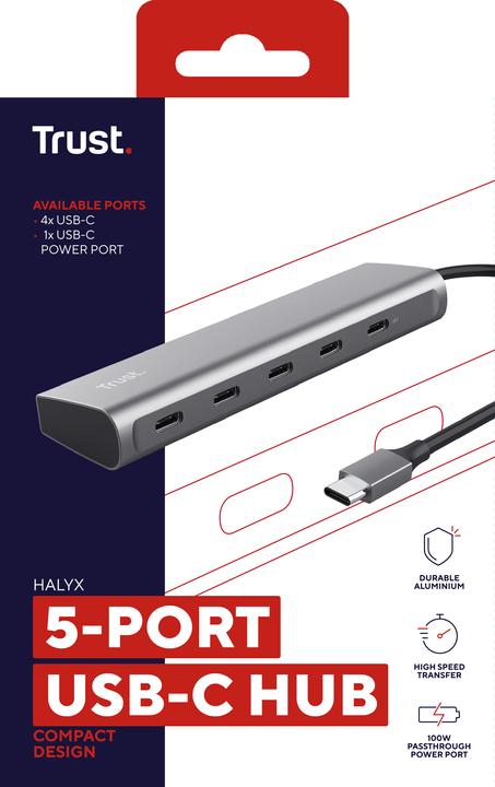 Image du produit Trust Halyx (USB-C, 5 Ports)