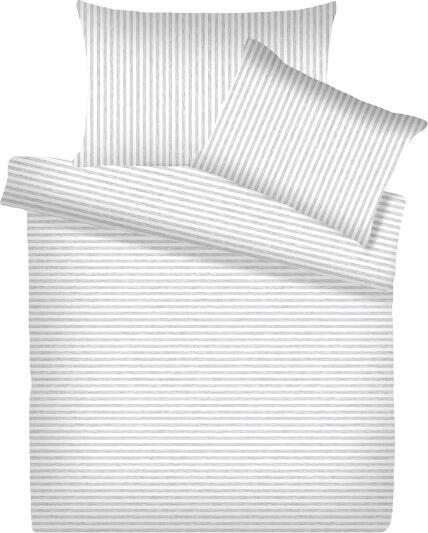 Produktbild Living Home Melange Jersey Streifen (Bettwäsche Set, 140 x 220 cm, 70 x 90 cm)