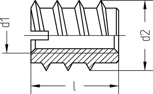 Produktbild Dresselhaus Einschraubmutter m.Schlitz