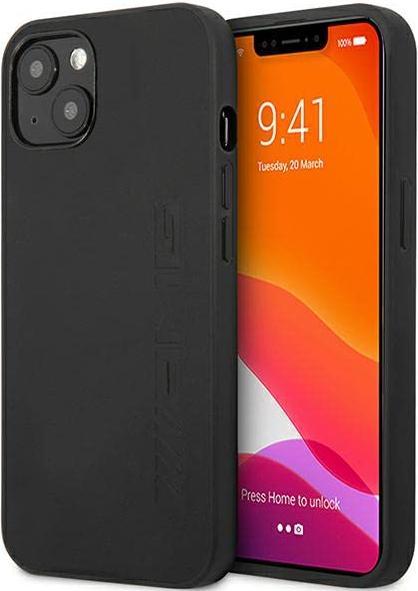 Image du produit Mercedes AMG AMHCP14MDOLBK iPhone 14 Plus 6,7" czarny/black étui rigide en cuir estampillé à chaud (Apple iPhone 14 Plus)