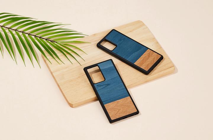 Immagine prodotto Man.Wand Custodia &WOOD per Galaxy Note 20 denim juodas (Samsung Galaxy Note 20)