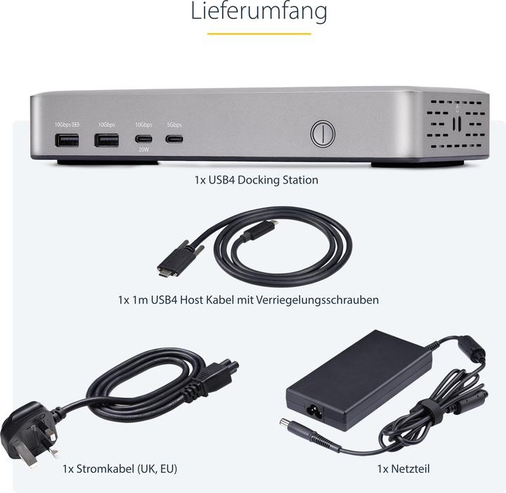 Actual product image StarTech Usb4 Docking Station Dual 4k (USB-C, 4 Ports)