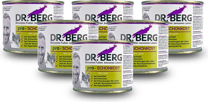 Image du produit Dr. Berg Nourriture humide pro-alimentation saine pour chats saumon, 190 g (Adulte, 1 pcs, 190 g)