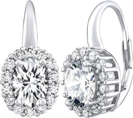 Image du produit Silvego Boucles d'oreilles en argent SHARON avec zircons LPS0611W