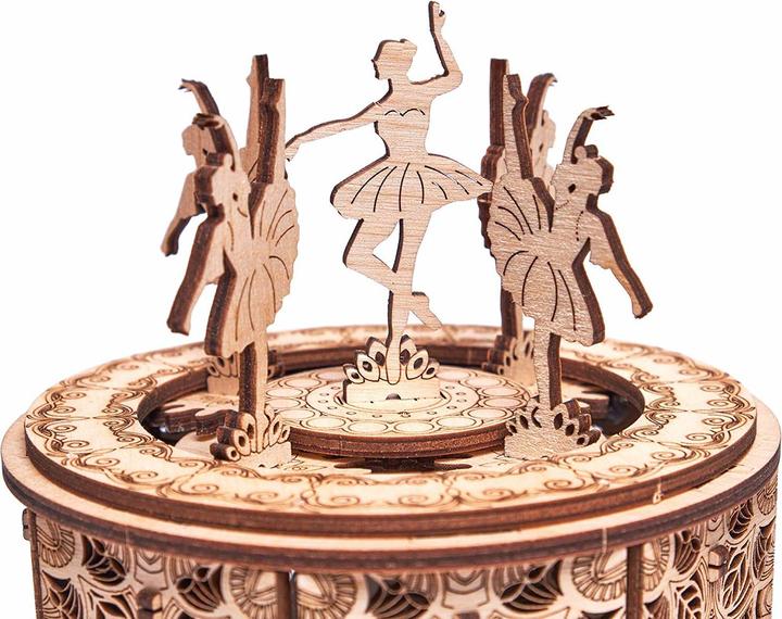 Produktbild Wood Trick Tanzende Ballerinas - Spieluhr - 3D Holzbausatz