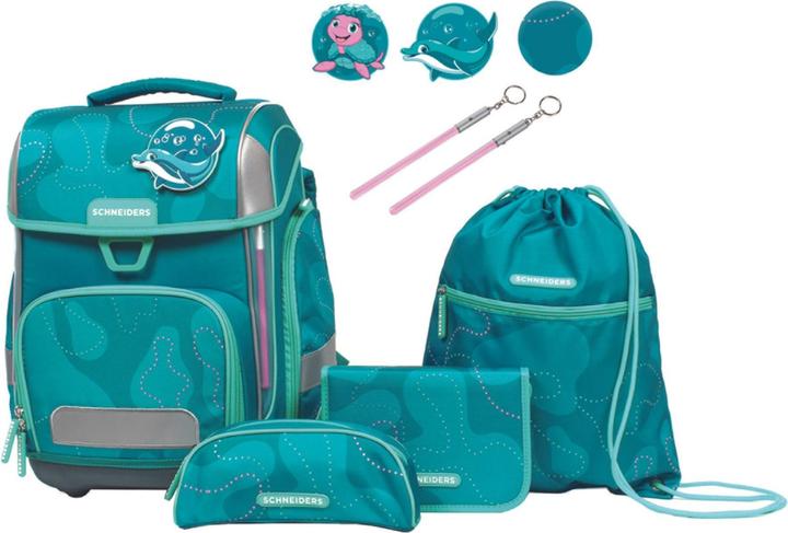 Schneiders Schultaschenset Aqua Love aqua blue (22 l)