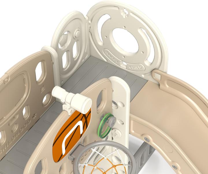 Actual product image Aiyaplay Kinderrutsche Kunststoff Cremeweiss