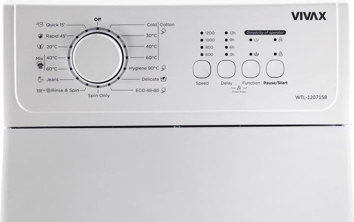 Produktbild Vivax WTL-120715CB (7 kg, Oben)