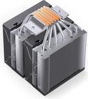 Actual product image Jonsbo CR-3000E CPU-Kühler, Dual-Tower, ARGB, 260W TDP - schwarz, 120mm