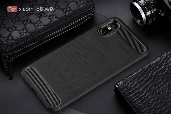 Produktbild Screenguard Xiaomi Mi 8 Pro Hülle Carbon Brushed Soft TPU (Xiaomi Mi 8 Pro)